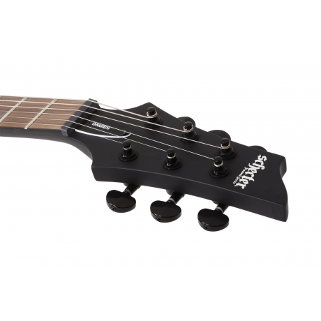Schecter Damien-6 Elektro Gitar (Satin Black)<br>Fotoğraf: 6/6