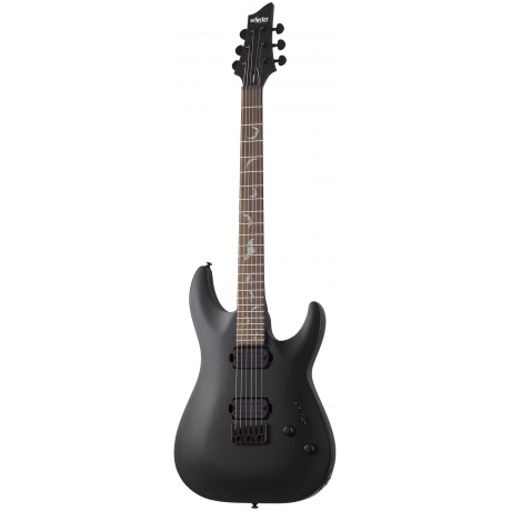 Schecter Damien-6 Elektro Gitar (Satin Black)<br>Fotoğraf: 1/6