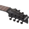 Schecter Damien-7 7 Telli Elektro Gitar (Satin Black), Fotoğraf: 8/9