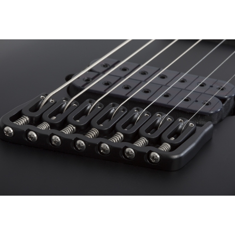 Schecter Damien-7 Multiscale 7 Telli Elelktro Gitar (Mat Siyah)<br>Fotoğraf: 4/7