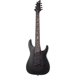 Schecter Damien-7 Multiscale 7 Telli Elelktro Gitar (Mat Siyah)