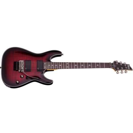 Schecter Damien Elite-6 FR Elektro Gitar (Crimson Red Burst)<br>Fotoğraf: 2/2