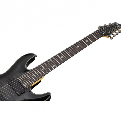 Schecter Damien Elite-7 7 Telli Elektro Gitar (Trans Black Burst)<br>Fotoğraf: 5/5