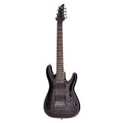 Schecter Damien Elite-7 7 Telli Elektro Gitar (Trans Black Burst)