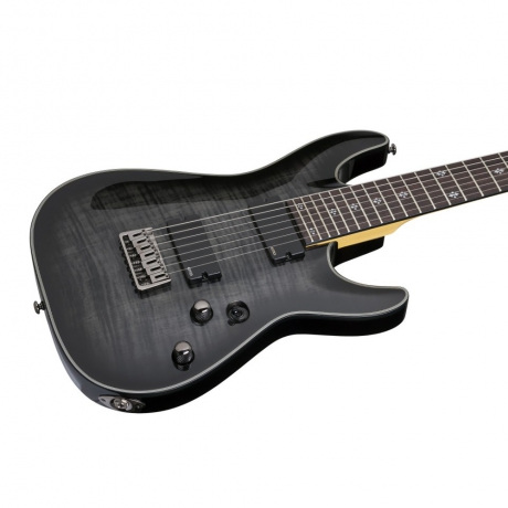Schecter Damien Elite-7 7 Telli Elektro Gitar (Trans Black Burst)<br>Fotoğraf: 2/5
