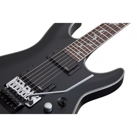 Schecter Damien Platinum 6 FR Elektro Gitar (Mat Siyah)<br>Fotoğraf: 3/7