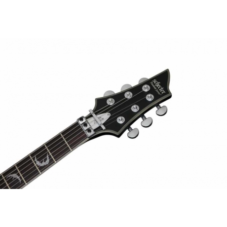 Schecter Damien Platinum 6 FR S Elektro Gitar (Satin Black)<br>Fotoğraf: 4/4