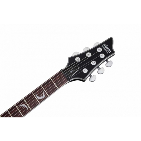 Schecter Damien Platinum 6 Solak Elektro Gitar (Mat Siyah)<br>Fotoğraf: 5/6