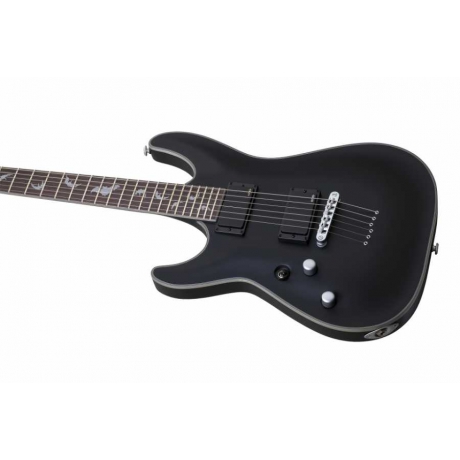 Schecter Damien Platinum 6 Solak Elektro Gitar (Mat Siyah)<br>Fotoğraf: 2/6