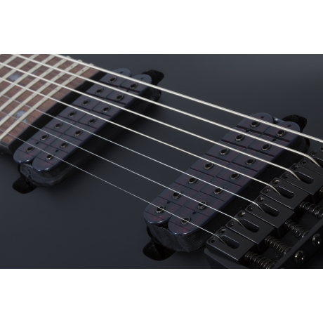 Schecter Damien Platinum-7 Solak Elektro Gitar (Satin Black)<br>Fotoğraf: 4/8