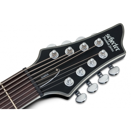 Schecter Damien Platinum-8 8 Telli Elektro Gitar (Mat Siyah)<br>Fotoğraf: 6/6