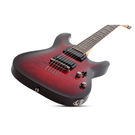 Schecter Demon-6 Elektro Gitar (Crimson Red Burst)<br>Fotoğraf: 2/5