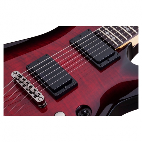 Schecter Demon-6 Elektro Gitar (Crimson Red Burst)<br>Fotoğraf: 5/5