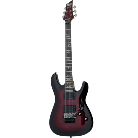Schecter Demon-6 FR Elektro Gitar (Crimson Red Burst)<br>Fotoğraf: 1/5