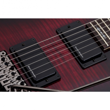 Schecter Demon-6 FR Elektro Gitar (Crimson Red Burst)<br>Fotoğraf: 2/5