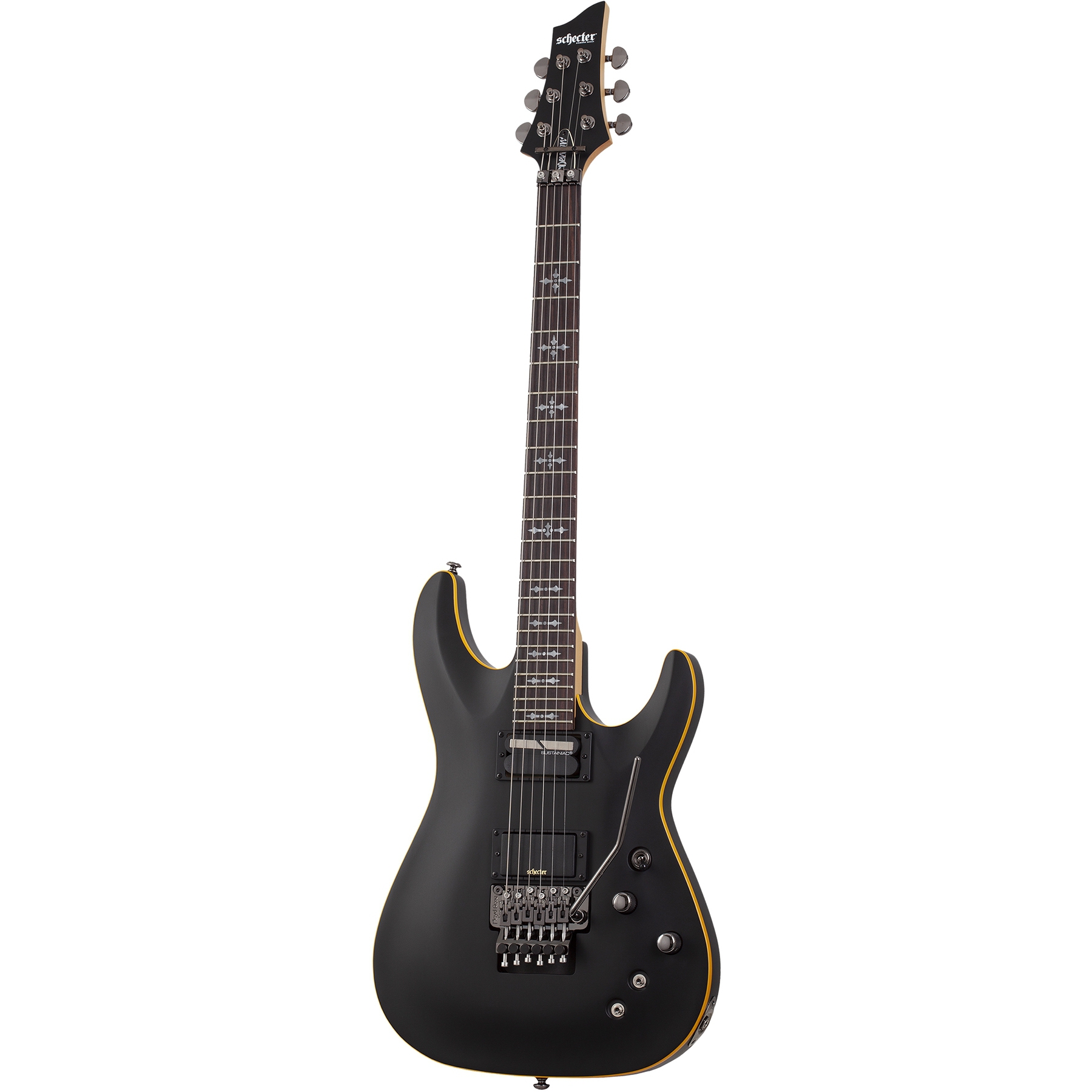 Schecter エレキギター demon6 Schecter Demon-6 FR-S Elektro Gitar (Aged Black Satin) | doremusic