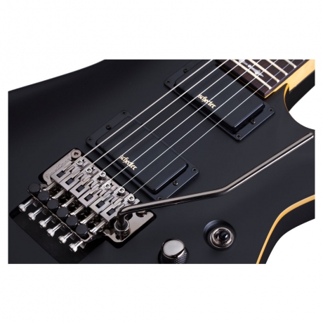 Schecter Demon-6 FR SBK Elektro Gitar (Aged Black Satin)<br>Fotoğraf: 4/4