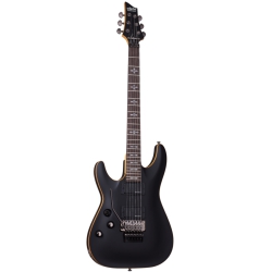 Schecter Demon-6 FR Solak Elektro Gitar (Satin Black)