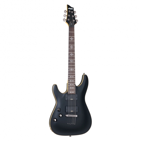 Schecter Demon-6 LH Solak Elektro Gitar (Mat Siyah)<br>Fotoğraf: 1/4