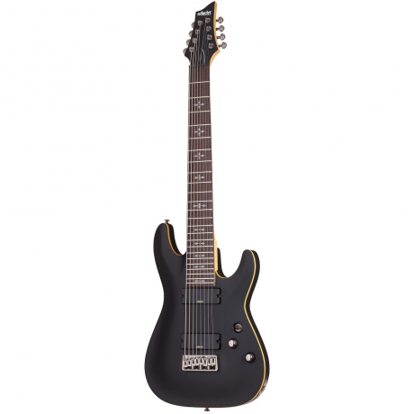 Schecter Demon-8 Elektro Gitar (Aged Black Satin)<br>Fotoğraf: 1/4