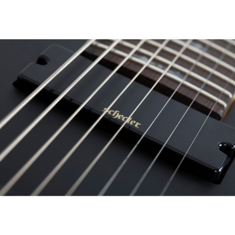 Schecter Demon-8 Elektro Gitar (Aged Black Satin)<br>Fotoğraf: 4/4