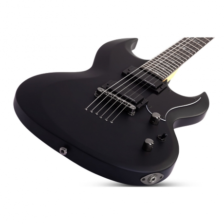 Schecter Demon S-II Elektro Gitar (Satin Black)<br>Fotoğraf: 4/4