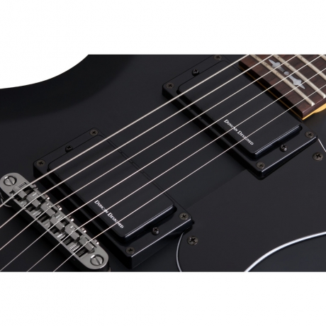 Schecter Demon S-II Elektro Gitar (Satin Black)<br>Fotoğraf: 2/4
