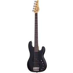 Schecter Diamond-P Custom-5 Active Bas Gitar (Satin Black)