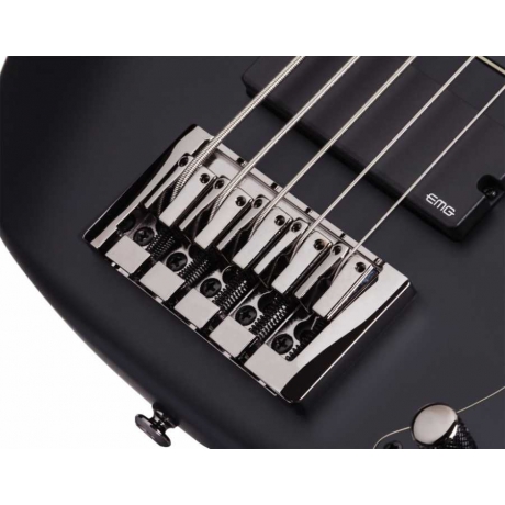 Schecter Diamond-P Custom-5 Active Bas Gitar (Satin Black)<br>Fotoğraf: 3/5