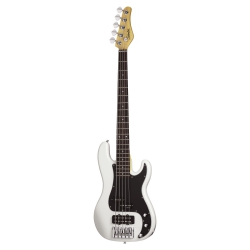Schecter Diamond-P Custom-5 Bas Gitar (Vintage White)