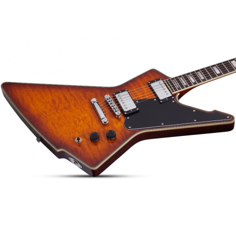 Schecter E-1 Custom Special Edition Elektro Gitar (Vintage Sunburst)<br>Fotoğraf: 2/5