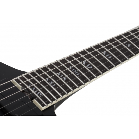 Schecter E-1 SLS Evil Twin Elektro Gitar (Satin Black)<br>Fotoğraf: 6/7