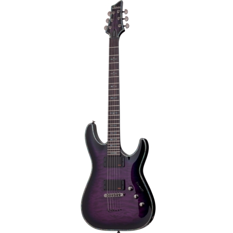 Schecter Hellraiser C-1 Elektro Gitar (Trans Purple Burst)<br>Fotoğraf: 1/4