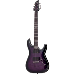 Schecter Hellraiser C-1 Elektro Gitar (Trans Purple Burst)