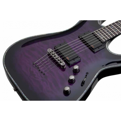Schecter Hellraiser C-1 Elektro Gitar (Trans Purple Burst)<br>Fotoğraf: 2/4