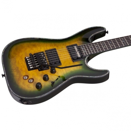 Schecter Hellraiser C-1 FR S Pasif Elektro Gitar (Dragon Burst)<br>Fotoğraf: 3/5