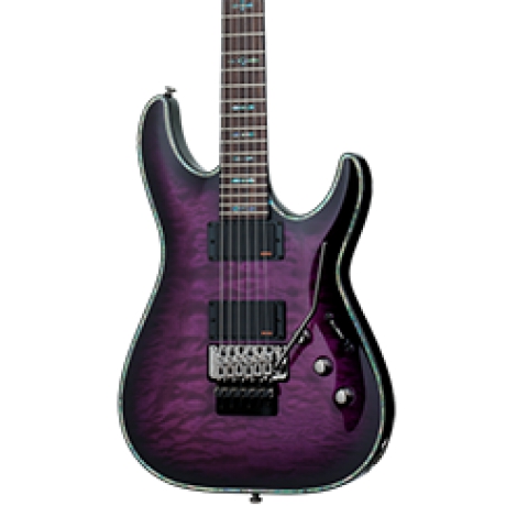 Schecter Hellraiser C-1 FR TPB Elektro Gitar (Trans Purple Burst)<br>Fotoğraf: 2/3
