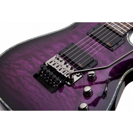 Schecter Hellraiser C-1 FR TPB Elektro Gitar (Trans Purple Burst)<br>Fotoğraf: 3/3