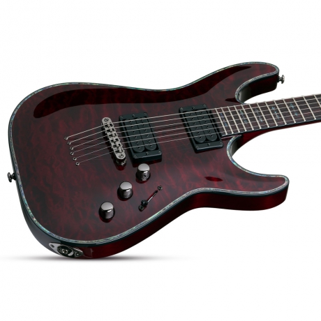 Schecter Hellraiser C-1 Pasif Elektro Gitar (Black Cherry)<br>Fotoğraf: 4/4