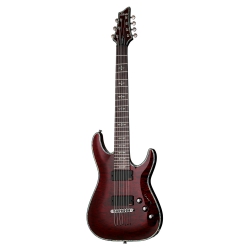 Schecter Hellraiser C-7 7 Telli Elektro Gitar (Black Cherry)