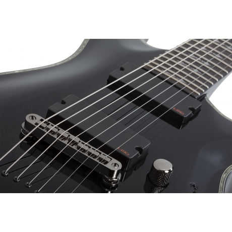 Schecter Hellraiser C-7 7 Telli Elektro Gitar (Siyah)<br>Fotoğraf: 4/7