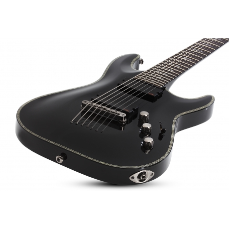 Schecter Hellraiser C-7 7 Telli Elektro Gitar (Siyah)<br>Fotoğraf: 3/7