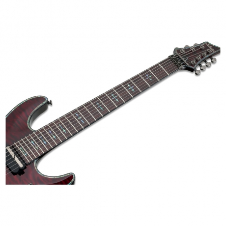 Schecter Hellraiser C-7 FR S 7 Telli Elektro Gitar (Black Cherry)<br>Fotoğraf: 5/6