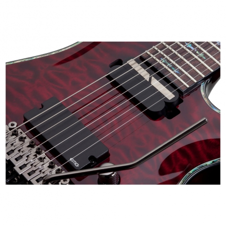 Schecter Hellraiser C-7 FR S 7 Telli Elektro Gitar (Black Cherry)<br>Fotoğraf: 3/6