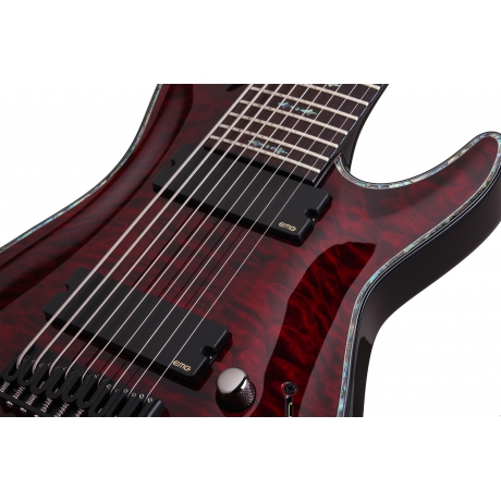 Schecter Hellraiser C-9 9 Telli Elektro Gitar (Black Cherry)<br>Fotoğraf: 4/8