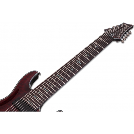 Schecter Hellraiser C-9 9 Telli Elektro Gitar (Black Cherry)<br>Fotoğraf: 6/8