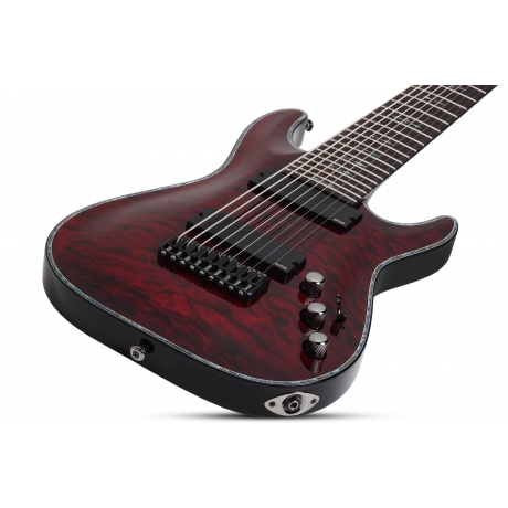 Schecter Hellraiser C-9 9 Telli Elektro Gitar (Black Cherry)<br>Fotoğraf: 2/8