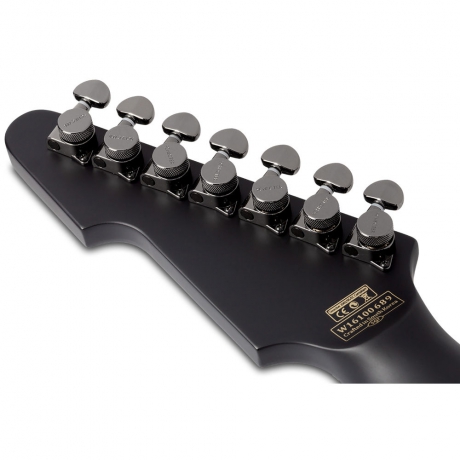 Schecter Hellraiser E-7 Passive 7 Telli Elektro Gitar (Mat Siyah)<br>Fotoğraf: 8/8