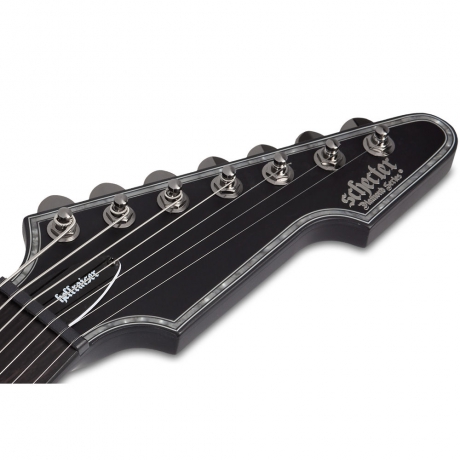 Schecter Hellraiser E-7 Passive 7 Telli Elektro Gitar (Mat Siyah)<br>Fotoğraf: 7/8