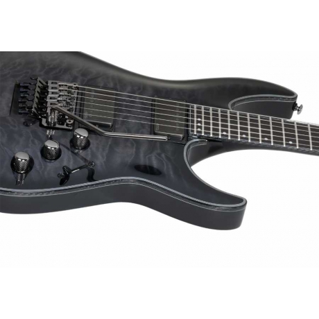 Schecter Hellraiser Hybrid C-1 FR Elektro Gitar (Trans Black Burst)<br>Fotoğraf: 5/6